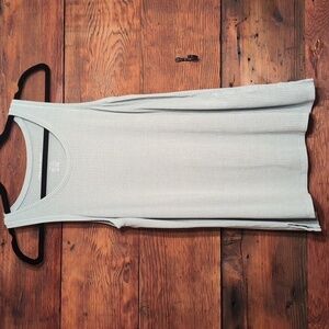 American Eagle | Viscose Lightweight Ribbed Dusty Blue Tank Size S